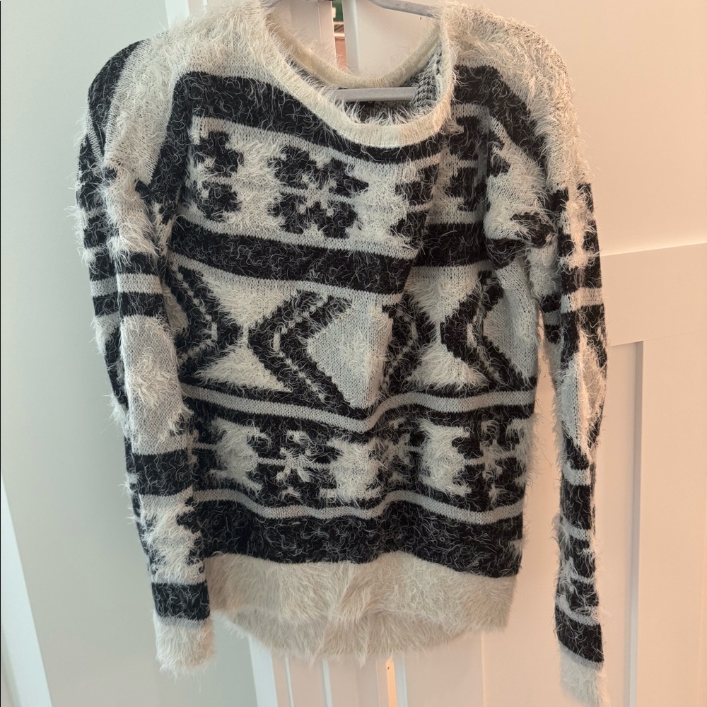 Express fuzzy sweater